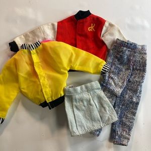 Barbie Ken fashion doll vintage jacket pants shorts lot